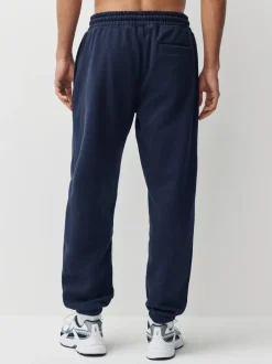 Joggingbroeken|Next - Relaxed fit - Slim Fit Brushback Heavyweight Joggers Donkerblauw