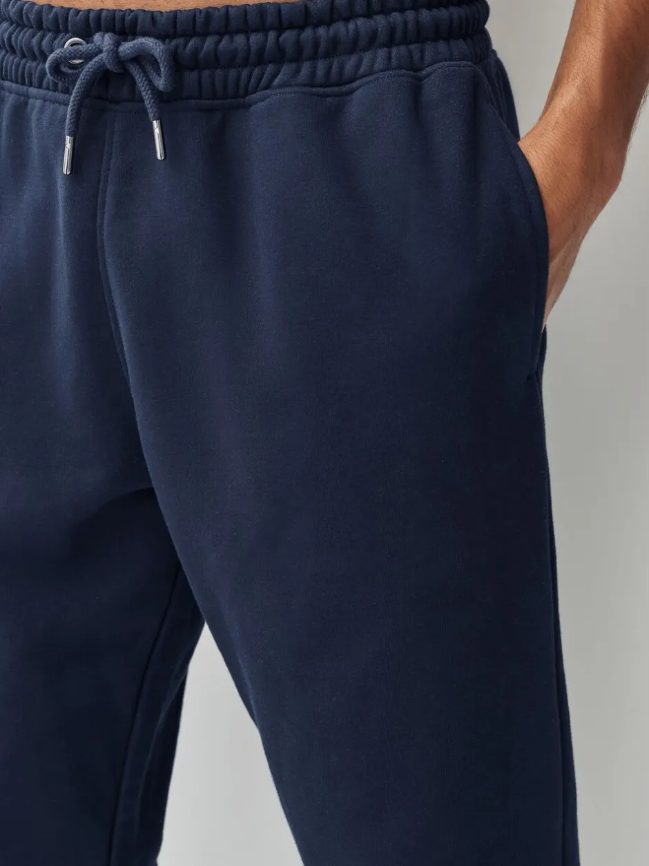 Joggingbroeken|Next - Relaxed fit - Slim Fit Brushback Heavyweight Joggers Donkerblauw