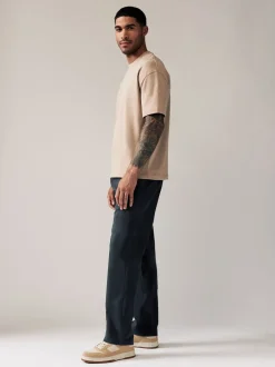 Broeken En Chino's|Next Donkerblauw - Relaxed fit - Stretchy chino