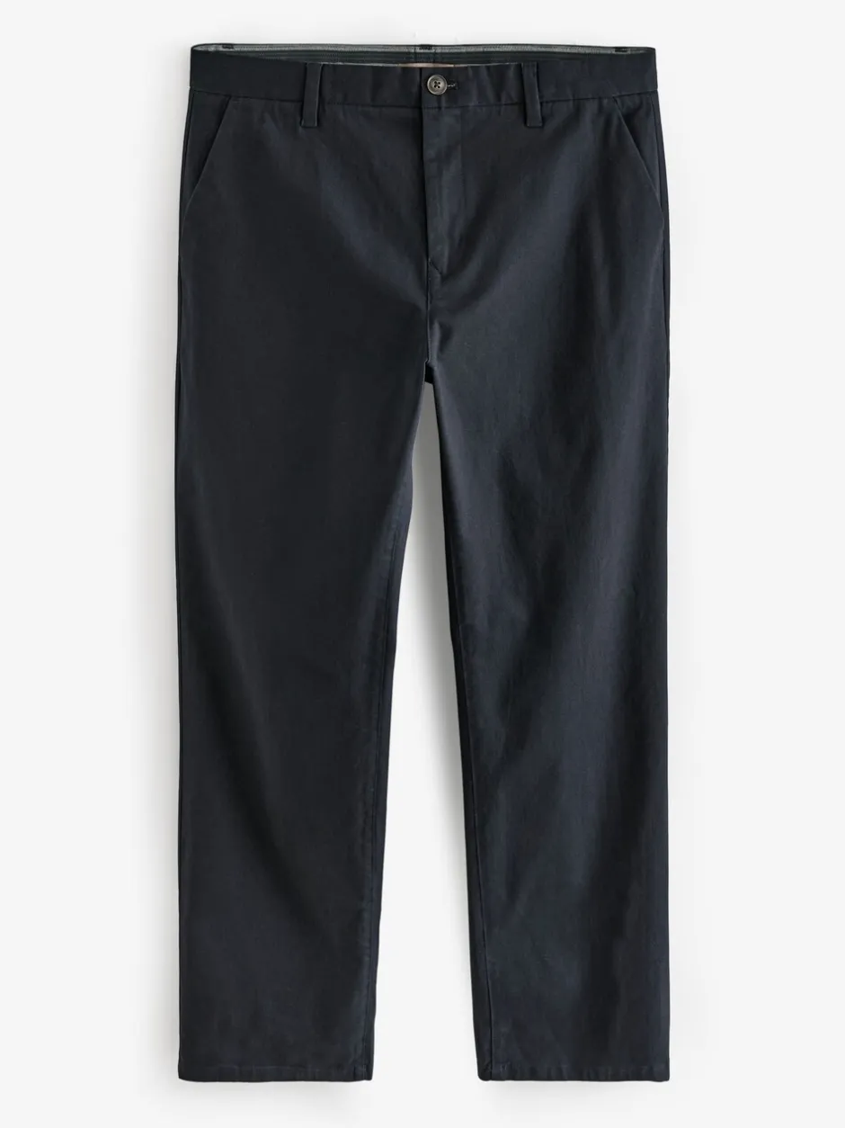 Broeken En Chino's|Next Donkerblauw - Relaxed fit - Stretchy chino