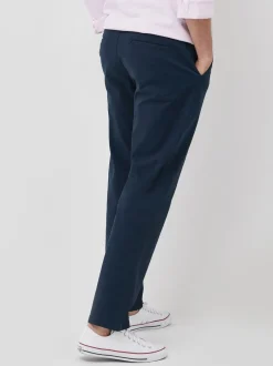 Formele Broek|Broeken En Chino's|Next Donkerblauw - Relaxed fit - Stretchy chino
