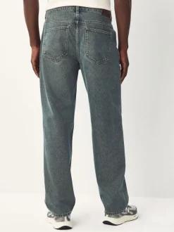 Jeans|Next - Relaxed fit - Vintage wash denim jeans Donkerblauw