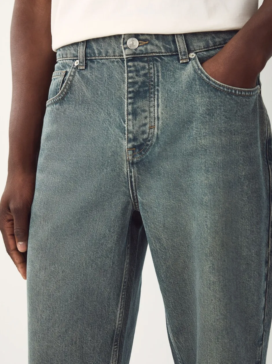 Jeans|Next - Relaxed fit - Vintage wash denim jeans Donkerblauw