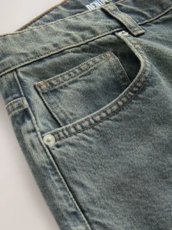 Jeans|Next - Relaxed fit - Vintage wash denim jeans Donkerblauw