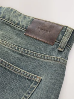 Jeans|Next - Relaxed fit - Vintage wash denim jeans Donkerblauw