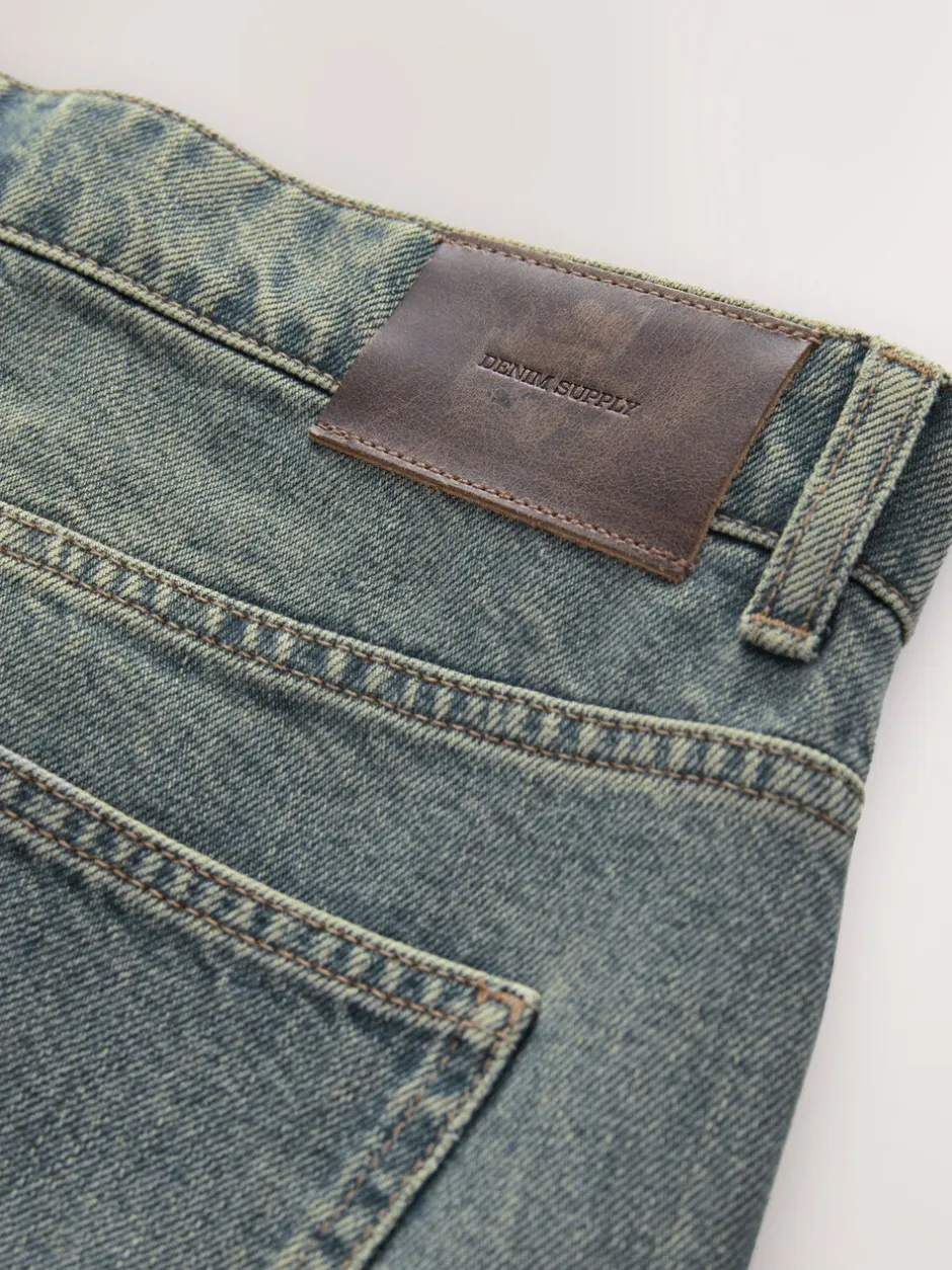 Jeans|Next - Relaxed fit - Vintage wash denim jeans Donkerblauw