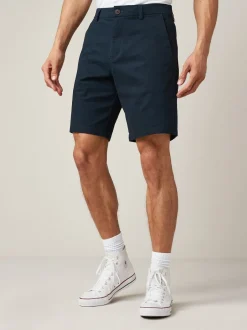 Shorts|Next - Relaxed fit - Chinoshort met stretch Donkerblauw