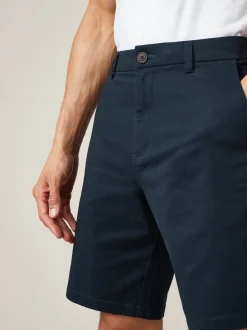 Shorts|Next - Relaxed fit - Chinoshort met stretch Donkerblauw