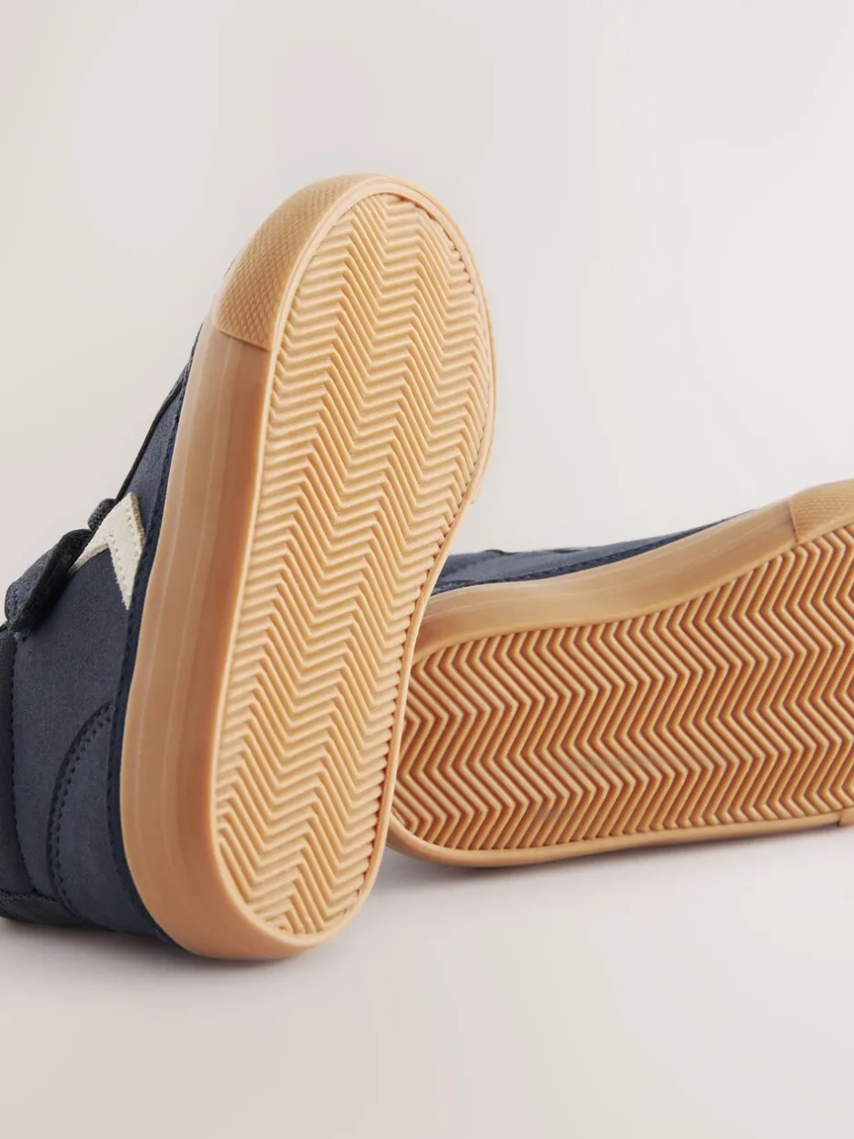 Sneakers|Next - Schoenen met klittenbandsluiting, elastische veters en zigzagdetail Donkerblauw
