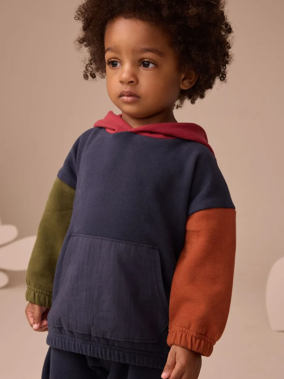 Truien En Breisels|Sets En Combisets|Next - Set met hoodie en joggingbroek (3mnd -7jr) Donkerblauw