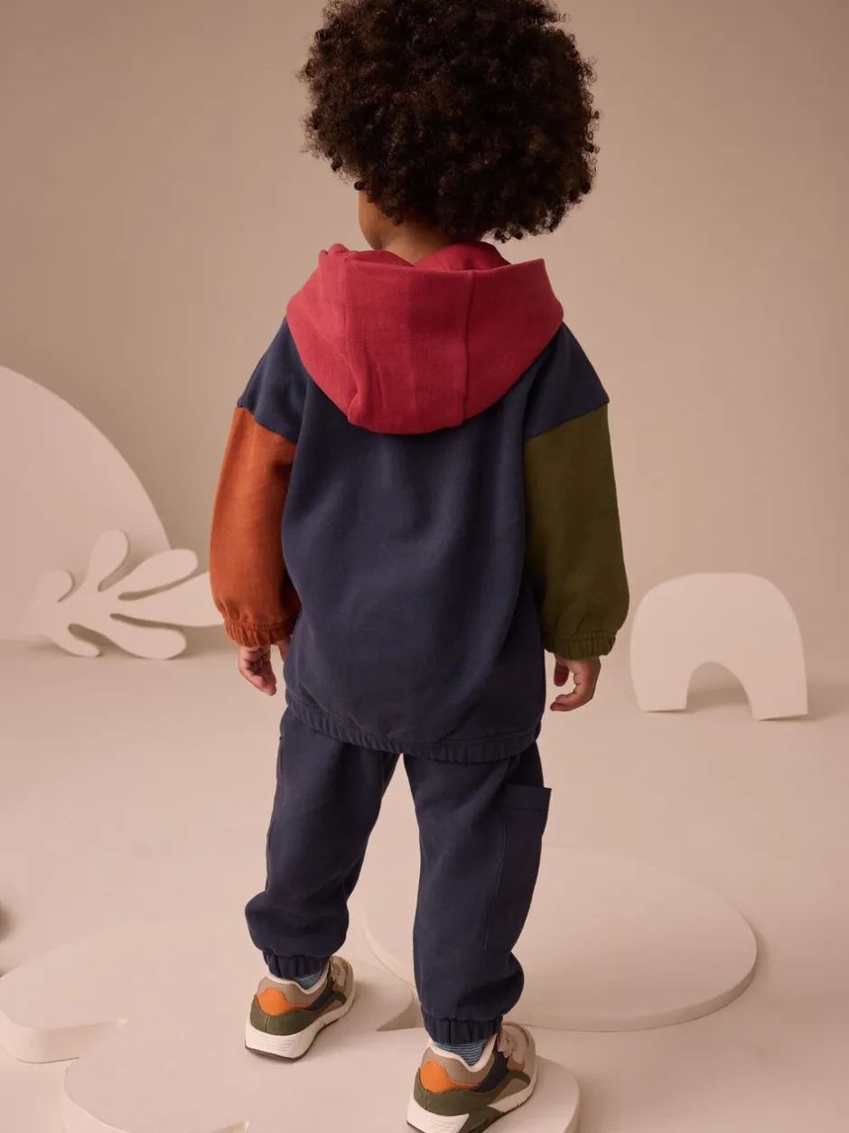 Truien En Breisels|Sets En Combisets|Next - Set met hoodie en joggingbroek (3mnd -7jr) Donkerblauw