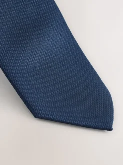 Stropdassen En Pochets*Next - Skinny - Stropdas met textuur Donkerblauw