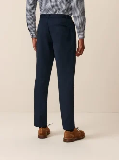 Formele Broek|Next - Slim Fit - 2 Modieuze broeken zonder bandplooi Donkerblauw