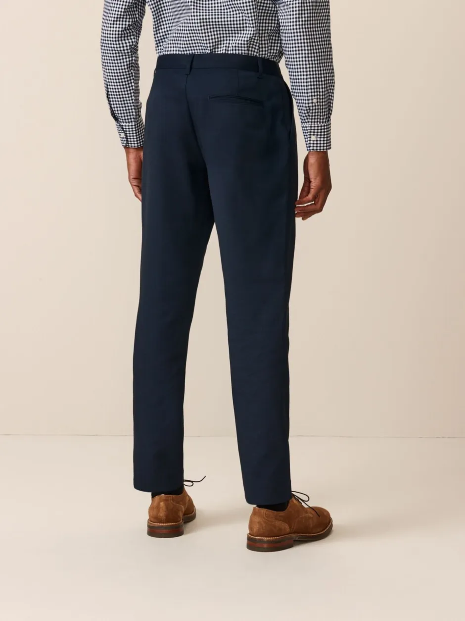 Formele Broek|Next - Slim Fit - 2 Modieuze broeken zonder bandplooi Donkerblauw