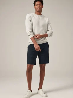 Shorts*Next Donkerblauw - Slim Fit - Chinoshort met stretch