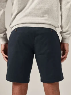 Shorts*Next Donkerblauw - Slim Fit - Chinoshort met stretch