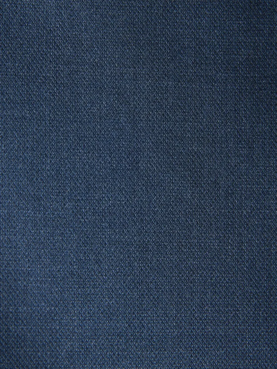 Broeken En Chino's|Next - Slim Fit - Elasticated Waist Motionflex Stretch Smart Trousers Donkerblauw