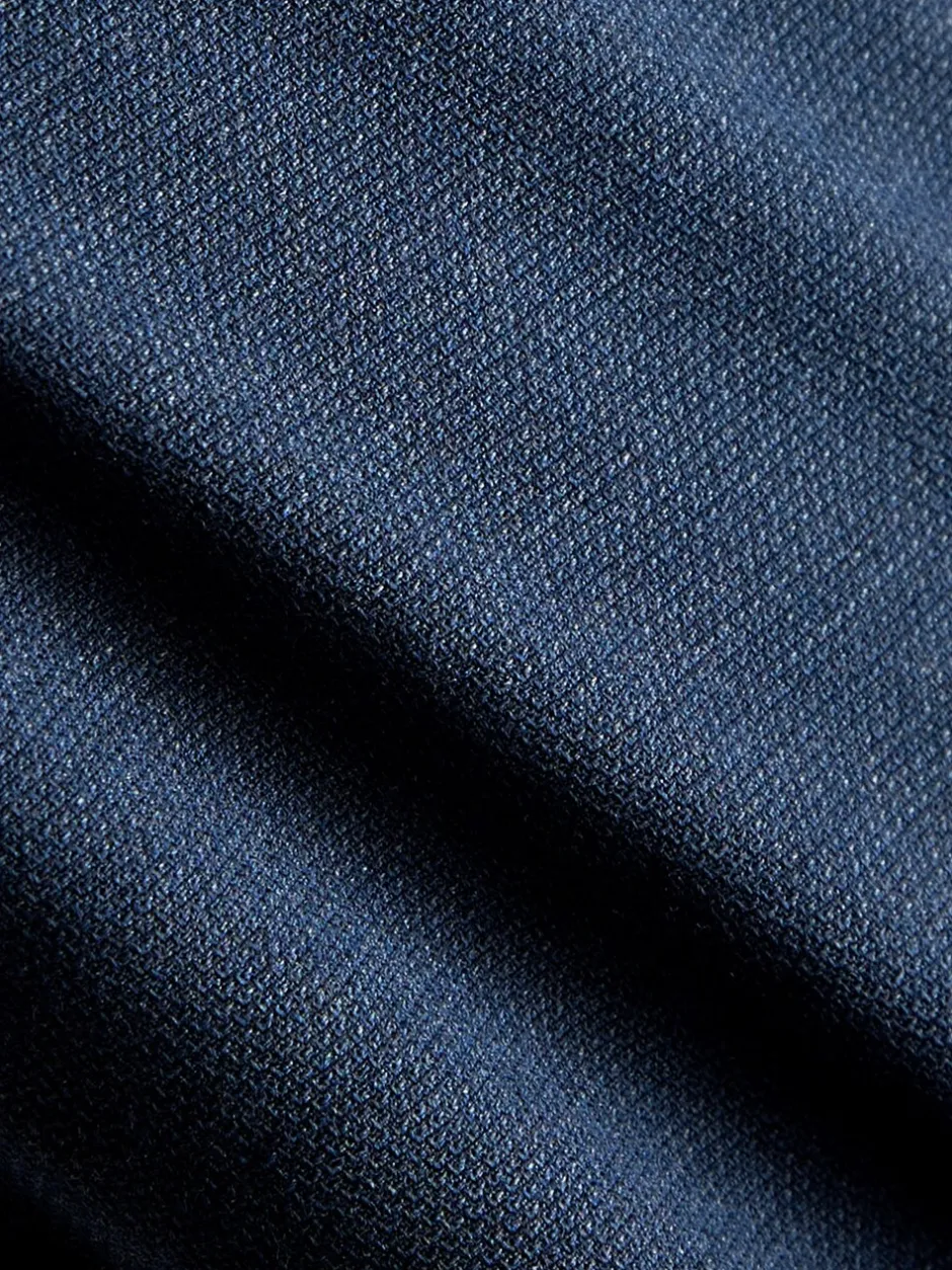 Broeken En Chino's|Next - Slim Fit - Elasticated Waist Motionflex Stretch Smart Trousers Donkerblauw