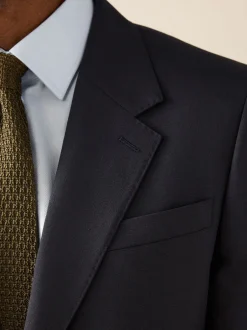 Pakken*Next - Slim Fit - Signature Nova Fides 100% Italian Wool Suit Jacket Donkerblauw
