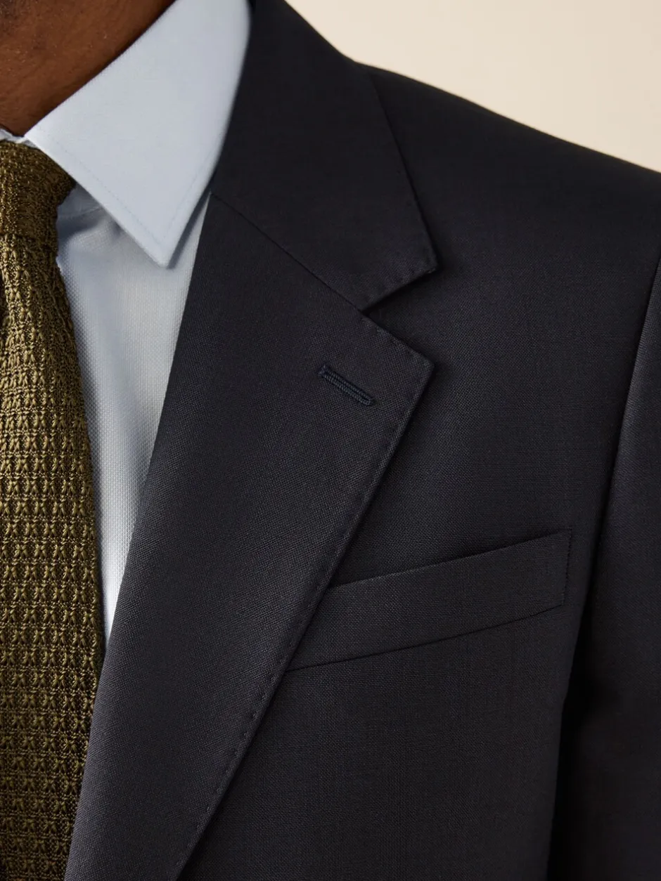 Pakken*Next - Slim Fit - Signature Nova Fides 100% Italian Wool Suit Jacket Donkerblauw