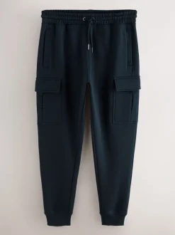 Joggingbroeken*Next - Slim Fit - Slim Fit Brushback Heavyweight Cargo Joggers Donkerblauw