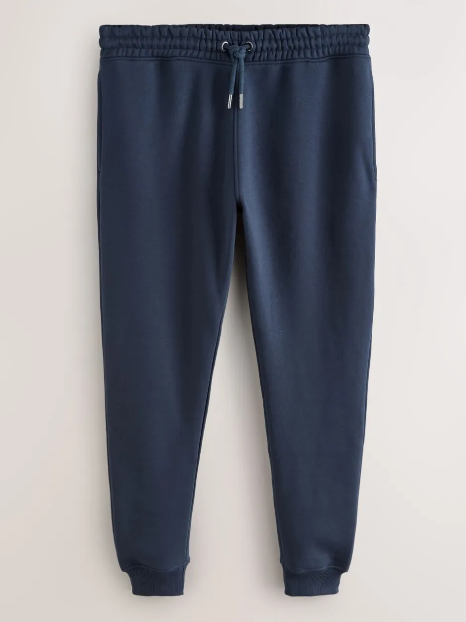 Joggingbroeken|Next - Slim Fit - Slim Fit Brushback Heavyweight Joggers Donkerblauw