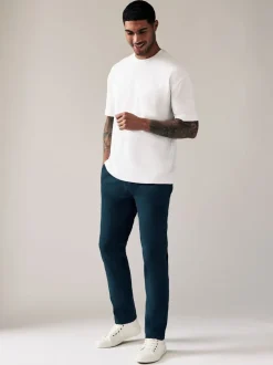 Broeken En Chino's*Next Donkerblauw - Slim Fit - Stretchy chino