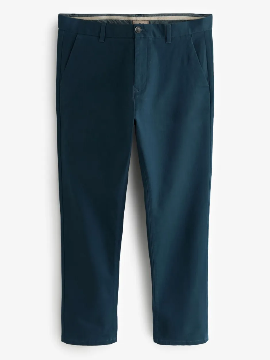 Broeken En Chino's*Next Donkerblauw - Slim Fit - Stretchy chino