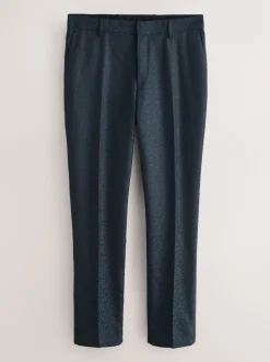 Smokings En Feestkleding*Next Donkerblauw - Slim Fit Jacquard Pattern Tuxedo Suit Trousers
