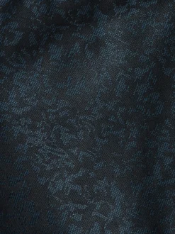 Smokings En Feestkleding*Next Donkerblauw - Slim Fit Jacquard Pattern Tuxedo Suit Trousers
