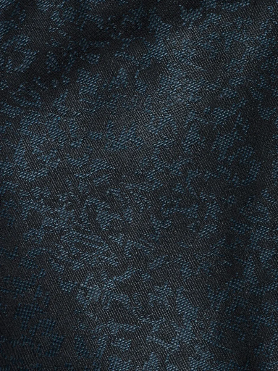 Smokings En Feestkleding*Next Donkerblauw - Slim Fit Jacquard Pattern Tuxedo Suit Trousers