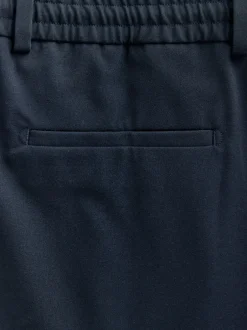Formele Broek|Next - Slim fit stretchy Broeken met intern trekkoord Donkerblauw