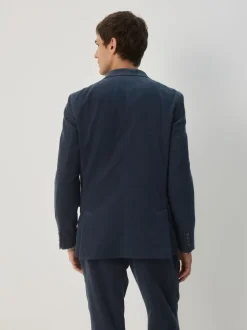 Pakken*Next - Slim-fit corduroy colbert Donkerblauw