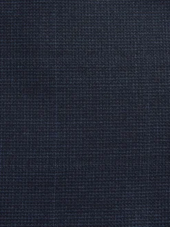 Blazers En Business-Jasjes|Pakken|Next Donkerblauw - Slim-fit Signature Marzotto 100% Italiaans wollen geruit colbert
