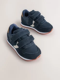 Babyschoenen|Next Donkerblauw - Sneakers met twee klittenbandjes