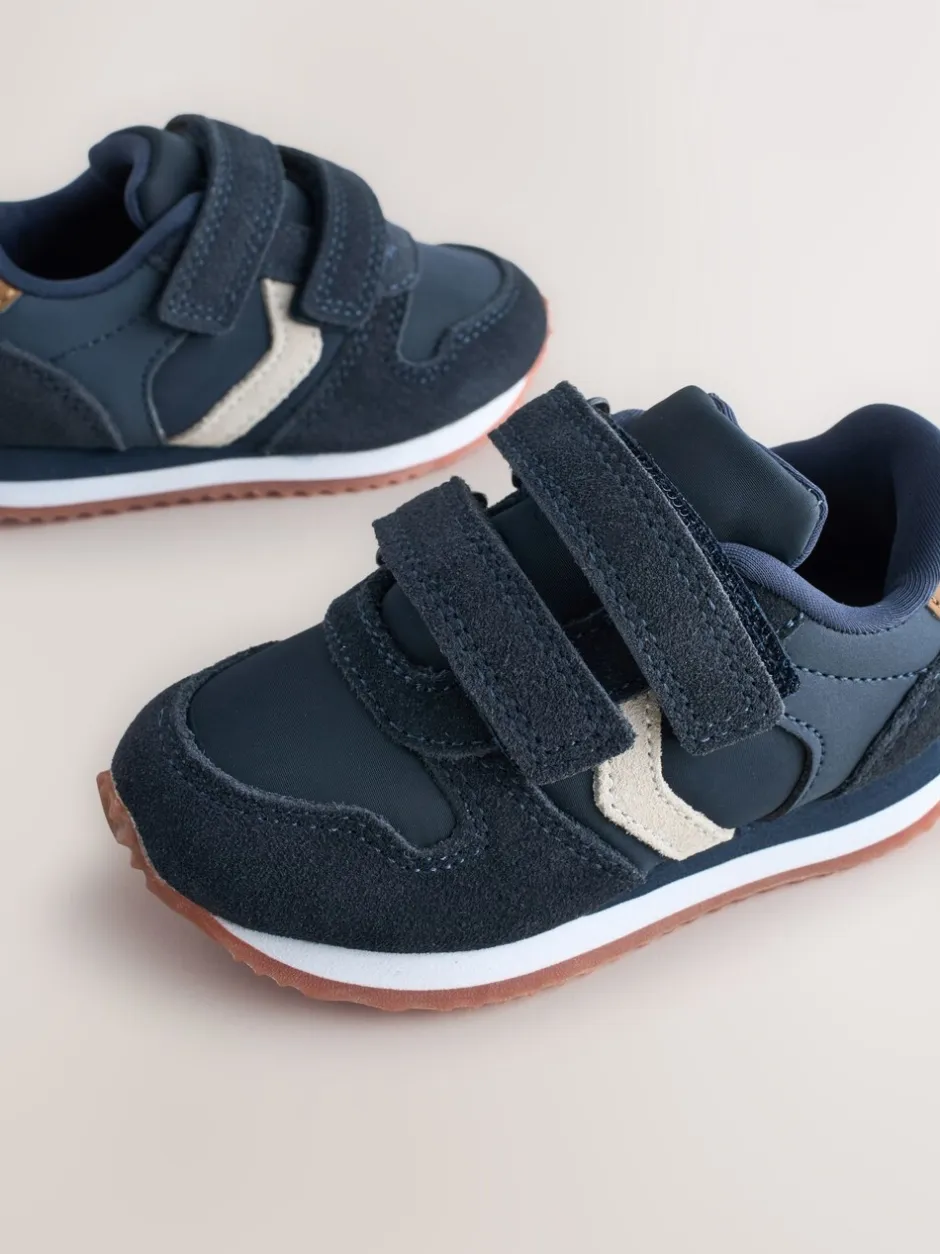 Babyschoenen|Next Donkerblauw - Sneakers met twee klittenbandjes