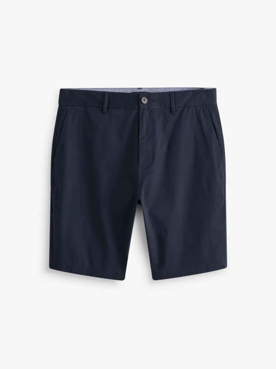 Shorts|Next Donkerblauw - Straight fit - Chinoshort met stretch