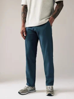 Broeken En Chino's|Next Donkerblauw - Straight fit - Stretchy chino
