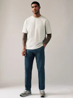 Broeken En Chino's|Next Donkerblauw - Straight fit - Stretchy chino