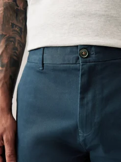 Broeken En Chino's|Next Donkerblauw - Straight fit - Stretchy chino