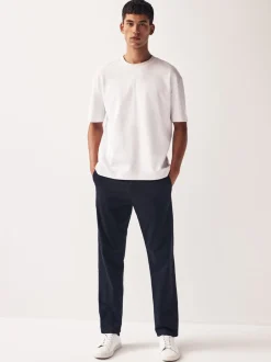Formele Broek|Broeken En Chino's|Next Donkerblauw - Straight fit - Stretchy chino