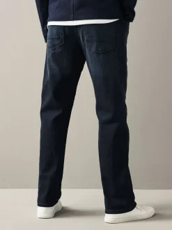 Jeans|Next - Straight fit - Authentic jeans met riem Donkerblauw