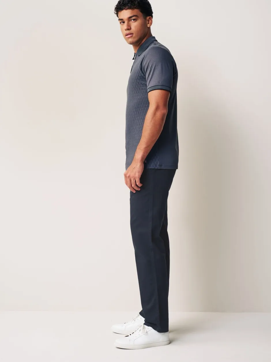 Broeken En Chino's*Next - Straight-fit chino van 100% katoen Donkerblauw