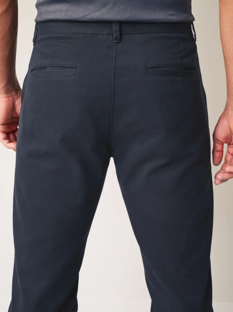 Broeken En Chino's*Next - Straight-fit chino van 100% katoen Donkerblauw