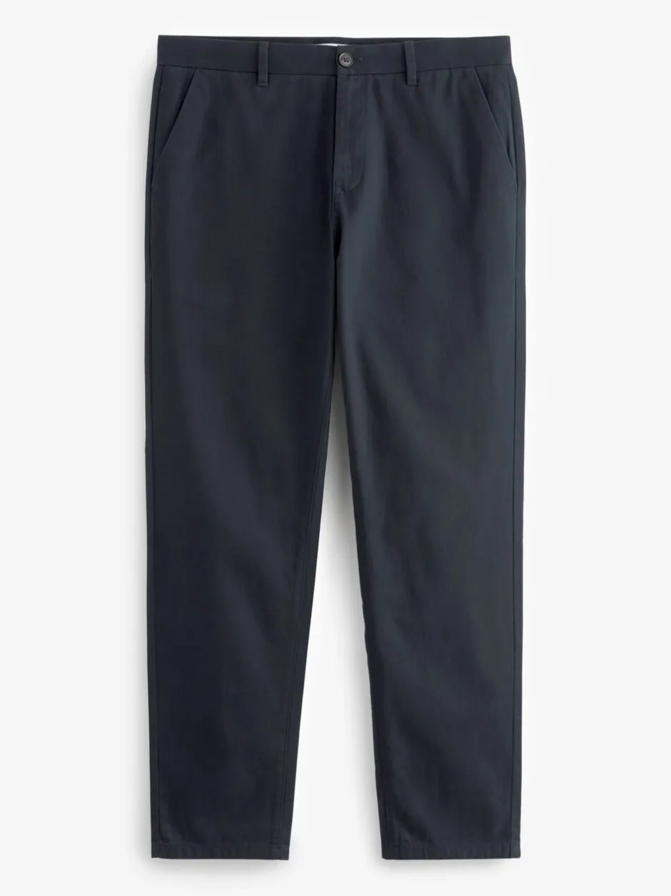Broeken En Chino's*Next - Straight-fit chino van 100% katoen Donkerblauw