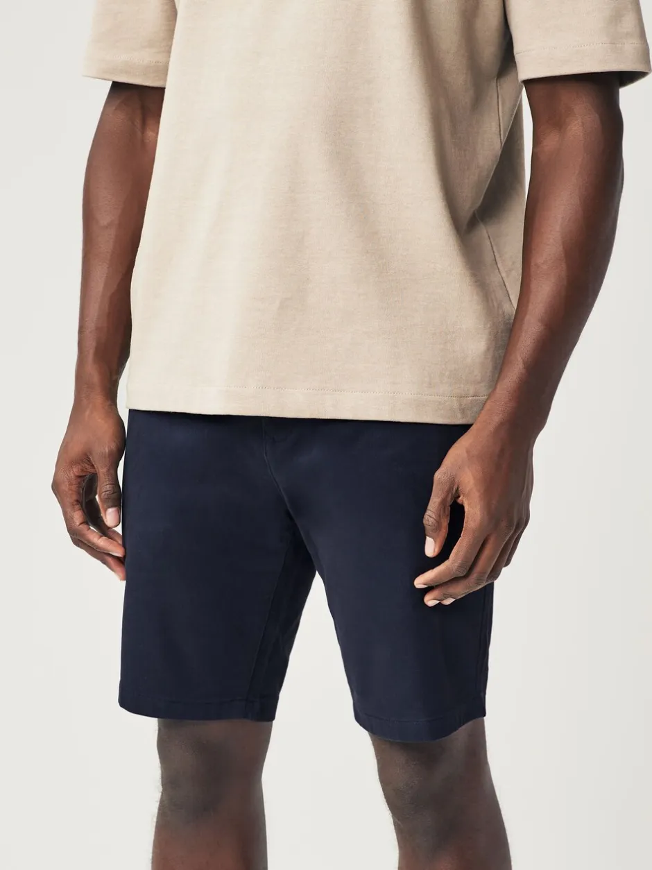 Shorts*Next - Strakke Pasvorm - Chinoshort met stretch Donkerblauw