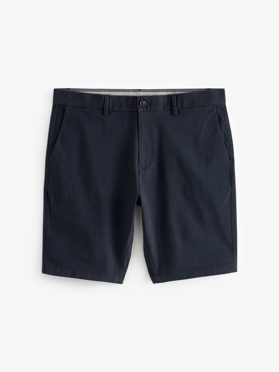 Shorts*Next - Strakke Pasvorm - Chinoshort met stretch Donkerblauw