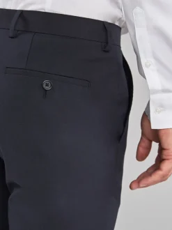 Formele Broek|Broeken En Chino's|Next - Strakke Pasvorm - Chique stretchy broek Donkerblauw
