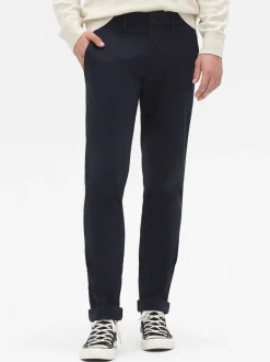 Broeken En Chino's|Gap - Strakke Pasvorm - stretch must-have chinobroek Donkerblauw