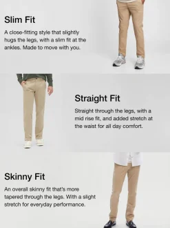 Broeken En Chino's|Gap - Strakke Pasvorm - stretch must-have chinobroek Donkerblauw